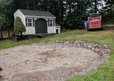 new lawn installation before a buckley landscaping img 20180813 084029