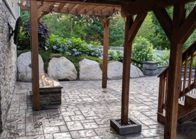 patio design fire pit pergola a buckley landscaping IMG 20190727 193632